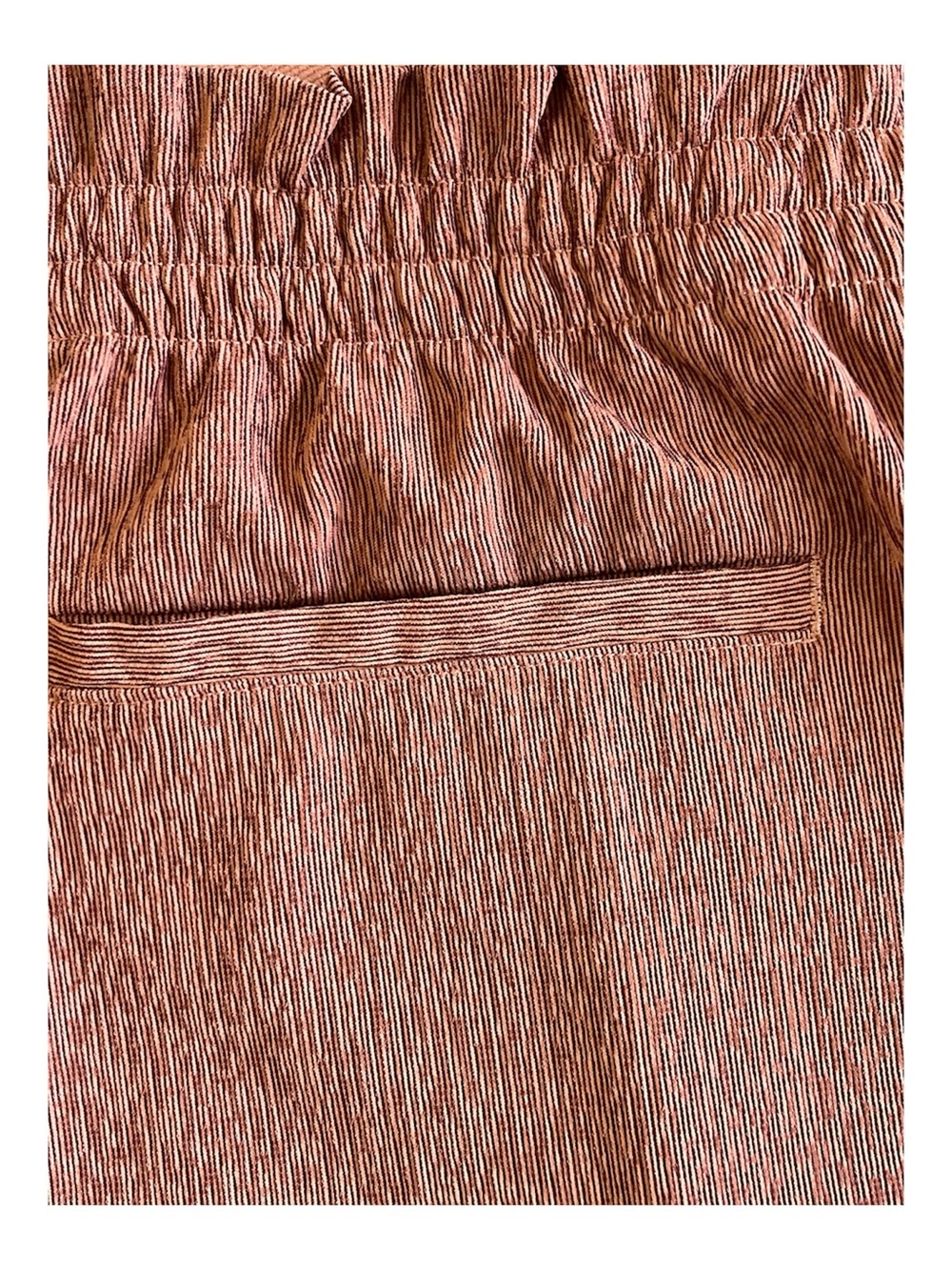 NWOT Athleta Echo Textured Lined Running Shorts Rust Orange Size 6 - Picture 4 of 7